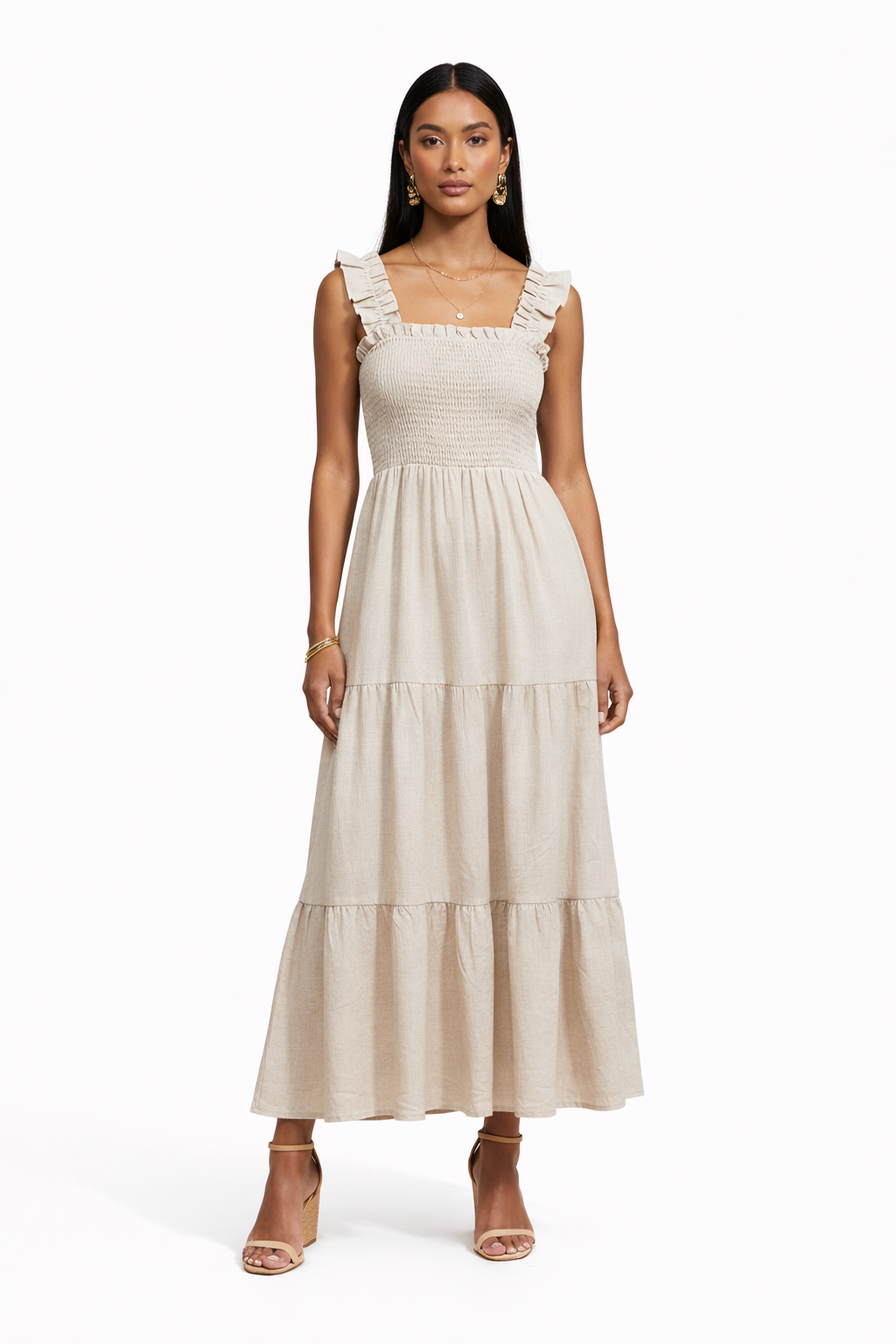 Soft Whisper Smocked Maxi Dress - Chiquevive