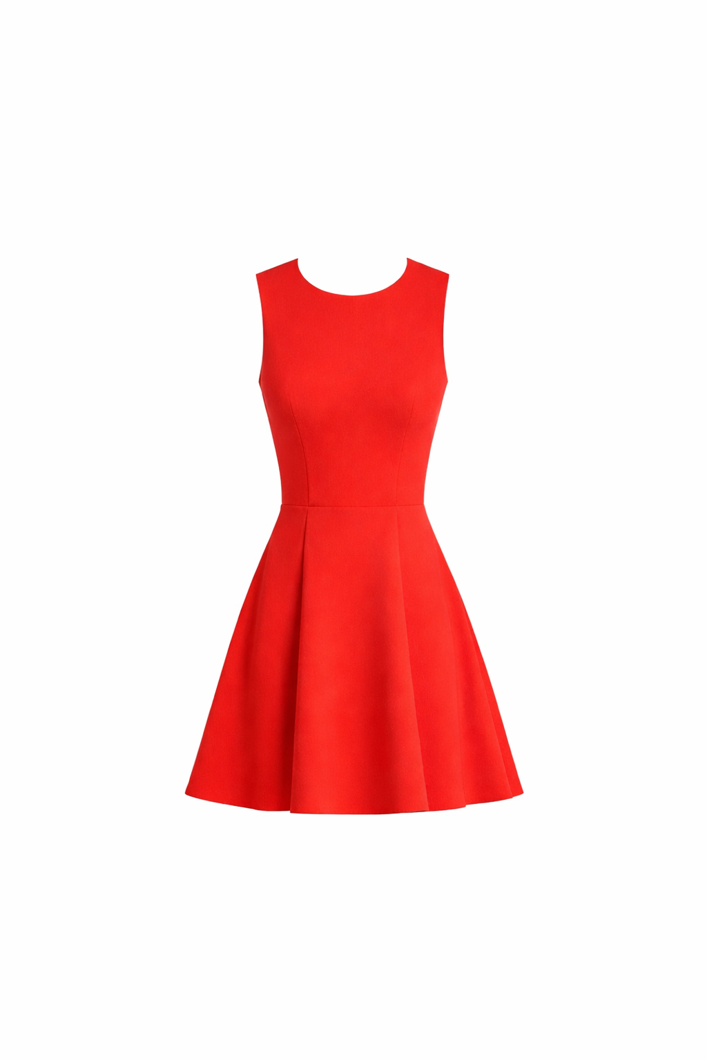 Sleeveless A-Line Mini Dress with Cut-In Detail - Chiquevive