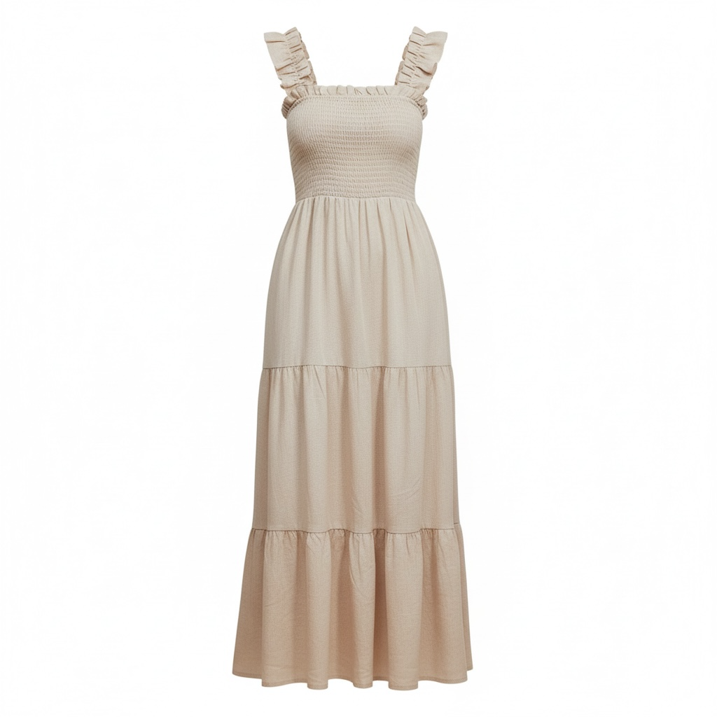 Soft Whisper Smocked Maxi Dress - Chiquevive