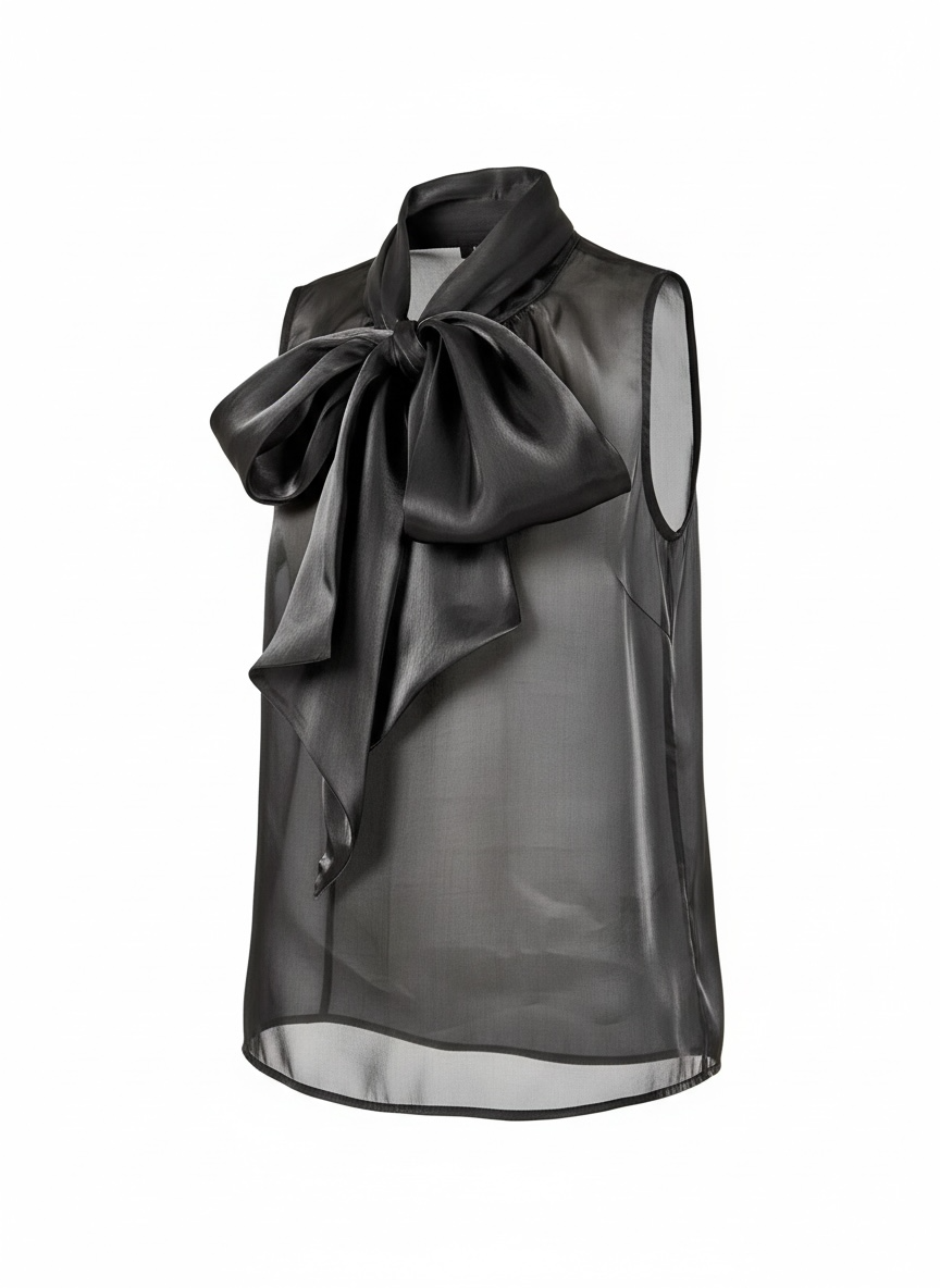 Organza Sleeveless Top