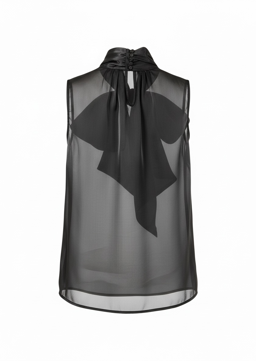 Organza Sleeveless Top