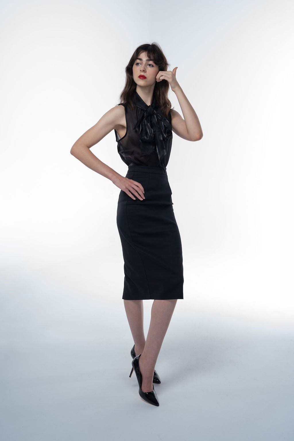 Safira Midi Pencil Skirt