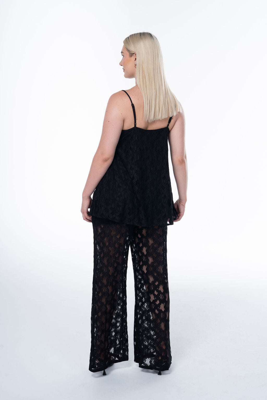 Midnight  (Temptation) Lace Elegance Two Piece Set