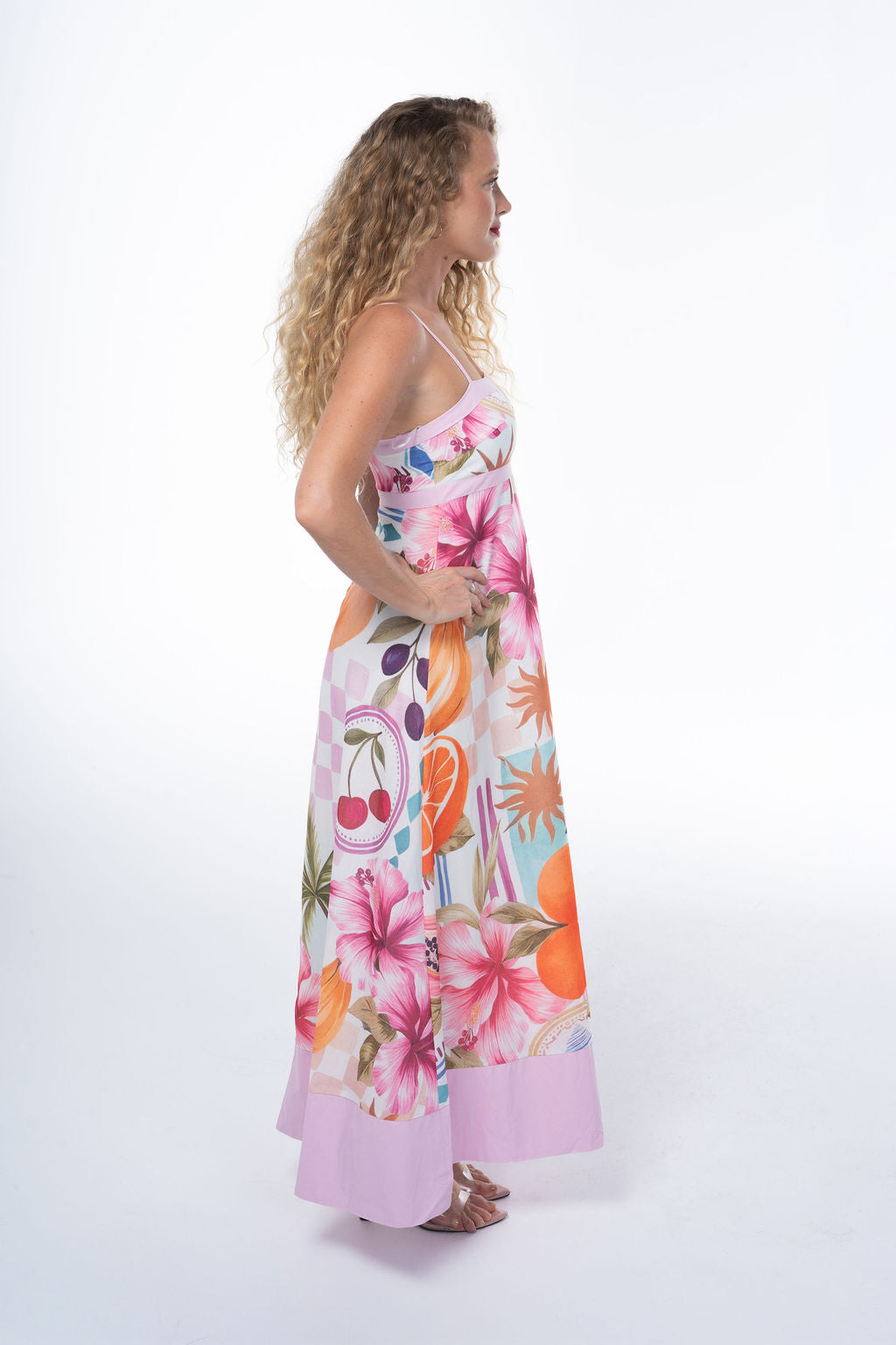 Tropical Bloom Midi Sundress