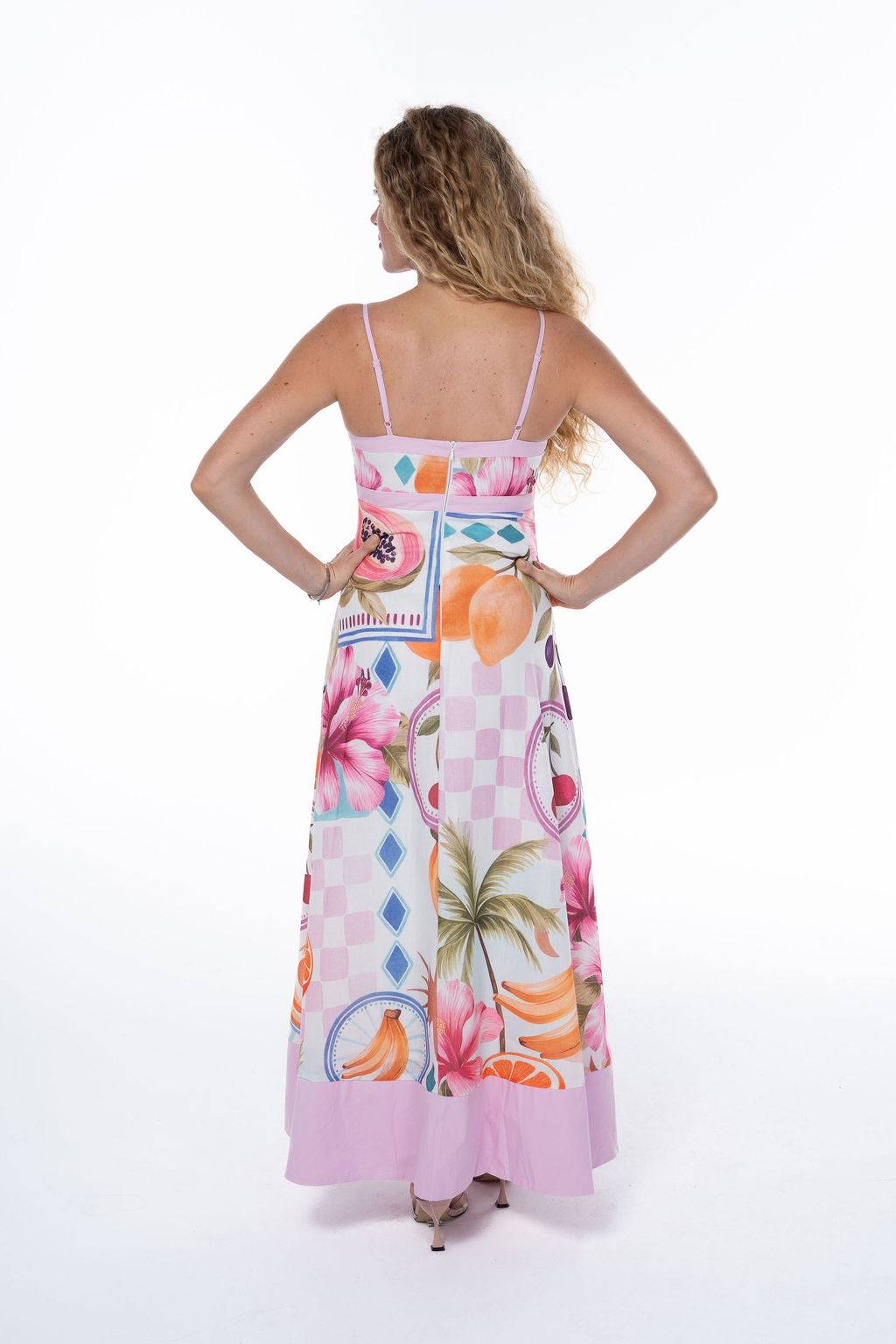 Tropical Bloom Midi Sundress