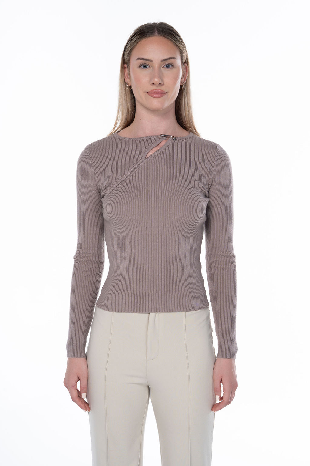 Cut Out Detail Knit Top