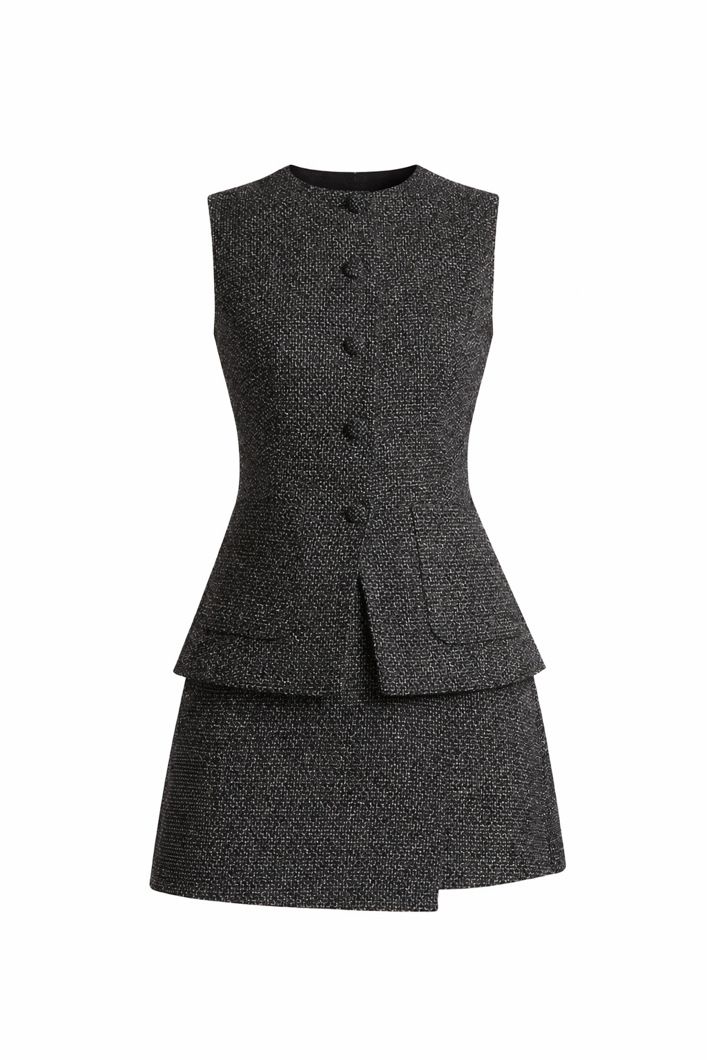 Tweed Vest & Skirt Set - Chiquevive